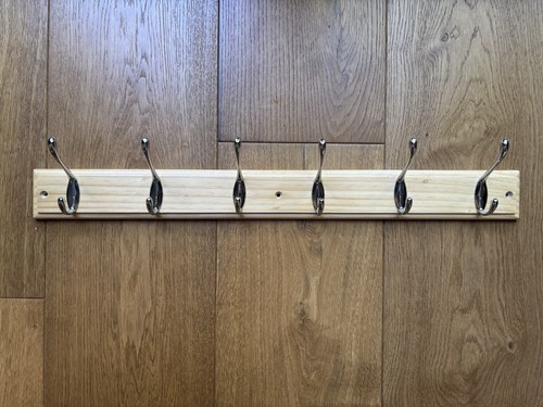 Hook wooden coat hat rack - wooden,
