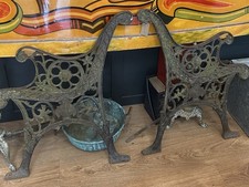 Pair Of Cast Iron Bench Ends