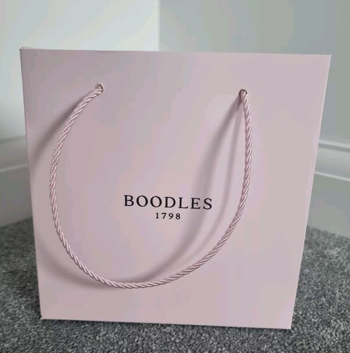 Boodles pink gift bag - boodles,