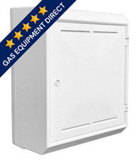 MK2 Surface Mounted Gas Meter Box - White (502mm x 408mm x 225mm) - Wall Mounted