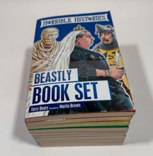 Horrible Histories Beastly Books Set Collection of 10 Children History Books