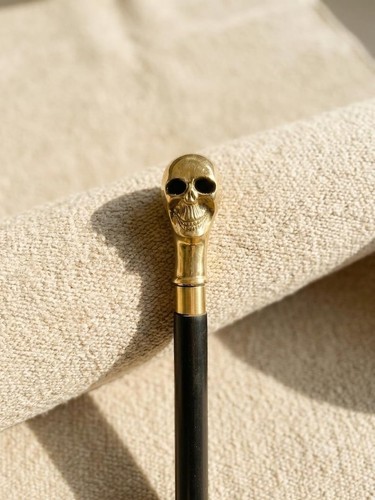 Personalised brass skull - personalised,