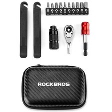 RockBros 72-Tooth Ratchet Wrench Bike Repair Tool Set Portable Aluminum Tool Kit