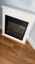 White Electric Fireplace &