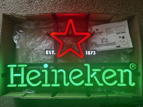 Heineken vintage neon sign - sign, man