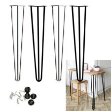 4 x Hairpin Legs / Hair Pin Legs Set for Furniture Bench Desk Table Metal Steel