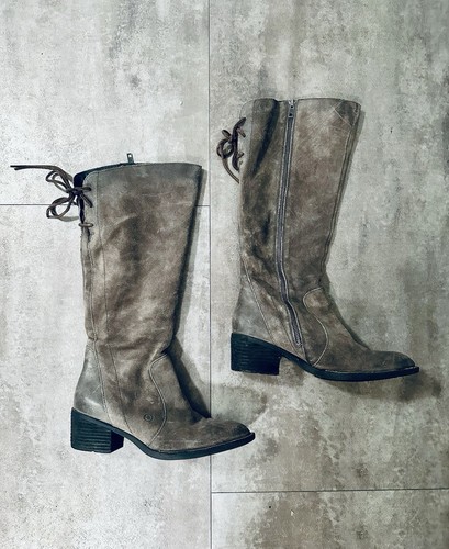 Boc born gray suede leather - boc,