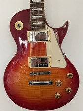 Vintage V100 Les Paul Electric Guitar Cherry Sunburst