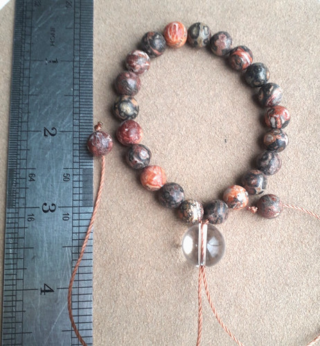 Leopard skin jasper komboloi - leopard,
