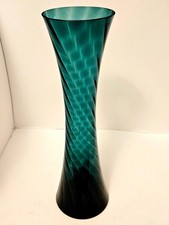 German Blue Crystal Vase by