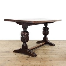 Antique Early 20th Century Oak Refectory Table (M-6435)
