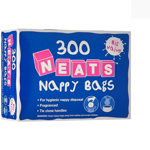 Clear nappy bags 300 count - bags,