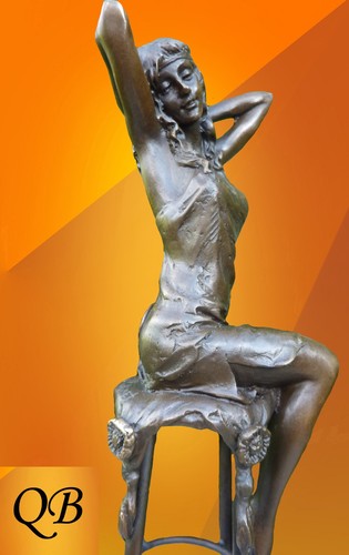 Art deco bronze figurine - art,