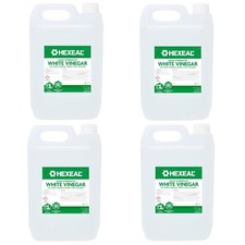 Hexeal High Strength White Vinegar 4 x 5L - Sanitising, Cleaning & Gardening