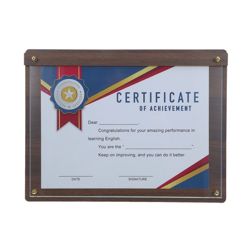 Certificate frame holder - certificate,