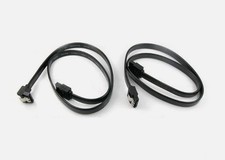 SATA 3 Cable  Gigabyte 6GB/s  Genuine Black Right + straight angle Fast Shipping