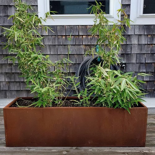 Garden raised bed - raised, rusty