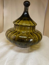 Empoli Olive Green Glass