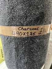 Carpet offcut super thick charcoal 490cm x 126cm £14 brand-new Remnant RH13 5SN