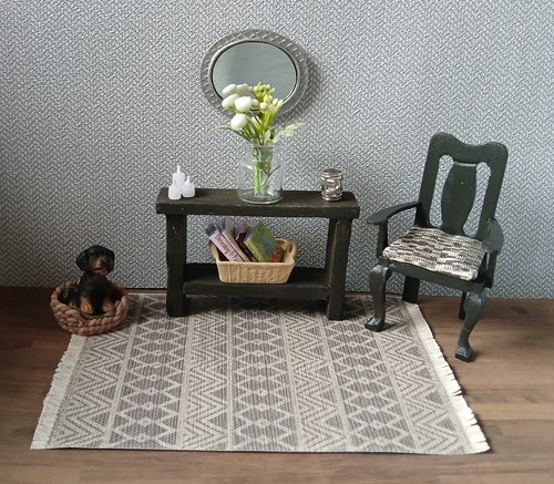 Dolls house console hall - house,