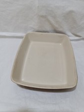 RAYWARE Vintage Stoneware Pottery Glazed  Oval rectangle Dish  34cm  x 27.5 x 6