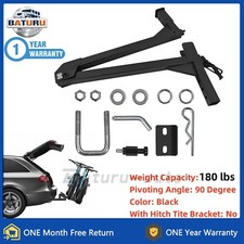 180lbs Capacity Swing Away Hitch Adapter 90-Degree Swing Away Arm For 2" Hitch