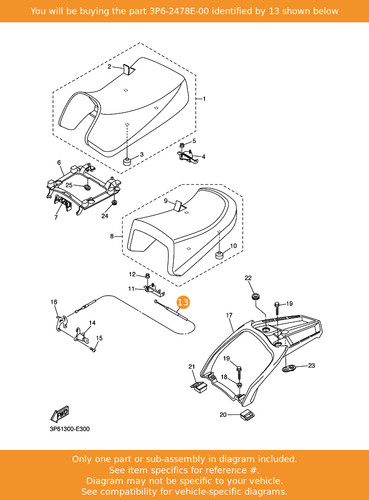 Yamaha cable seat lock - seat,