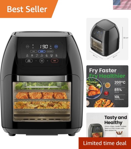 Versatile 10l air fryer oven - 10l,