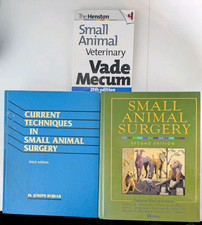 3x Small Animal Surgery Veterinary Books