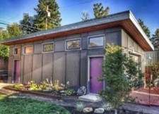 Modern Studio Garage PDF Plans Mancave Building Plan Contemporary Shed 