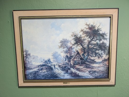 Vintage framed print van - framed,