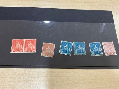 Mauritius 1858 mint pair - ,