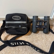 Silva Pocket Folding Binoculars 10 x 25 with Case Rubber Coating Waterproof New