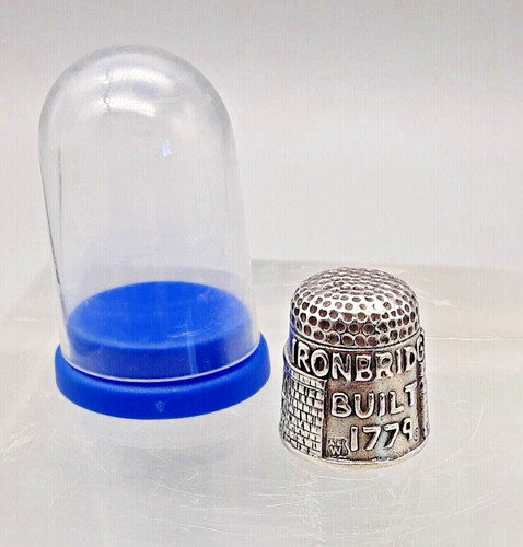 Vintage pewter thimble - thimble, a