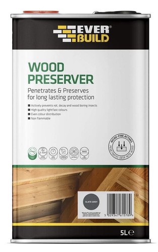 Slate grey wood preserver - wood, 5