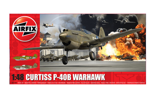 Airfix a05130a curtiss 40b - airfix, p-40b