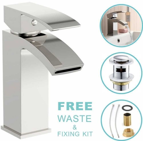 Waterfall bathroom faucet - bathroom,
