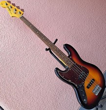 Grass Roots G-JB-47R/LH Jazz Bass Lefty Sunburst Electric Bass Guitar Used