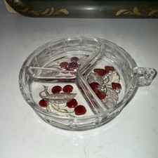 Vintage Soga Japan Glass Divided Serving Dish