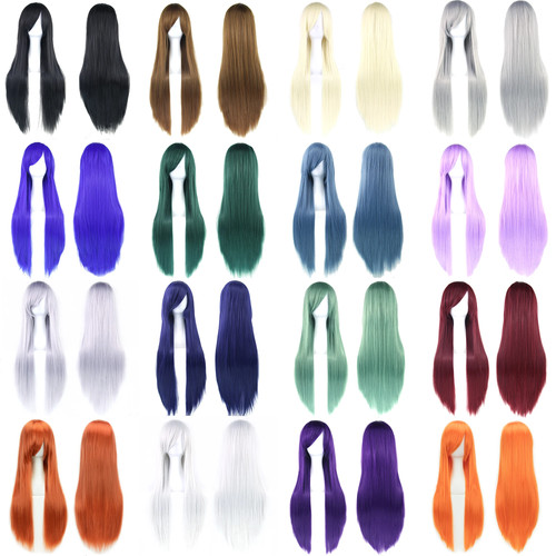 Women long hair wig straight - women,