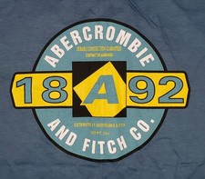 Abercrombie & Fitch Workwear Tee Shirt Mens Blue NWT New Tags