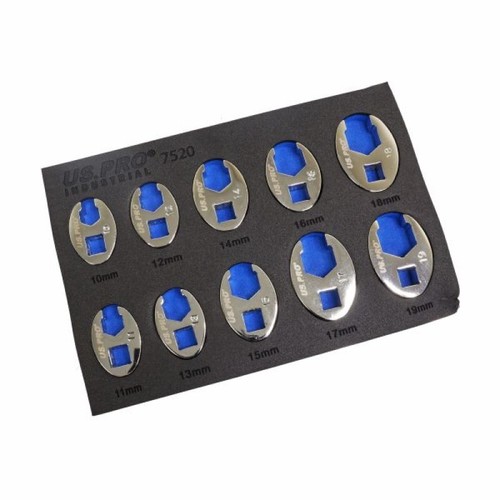 10pc crow foot spanner set - 10pc,