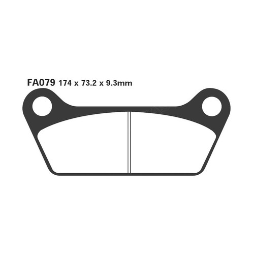 Pair brake pads ebc - pair,