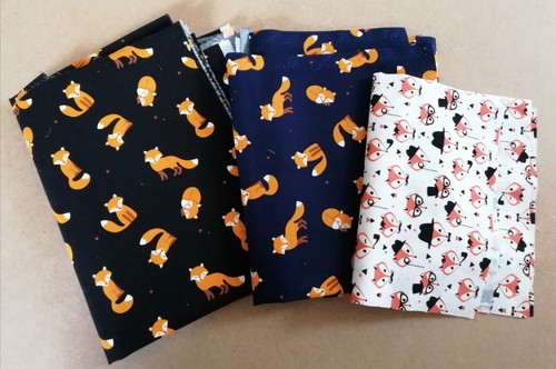 Fox fabric 100 cotton poplin - fox,