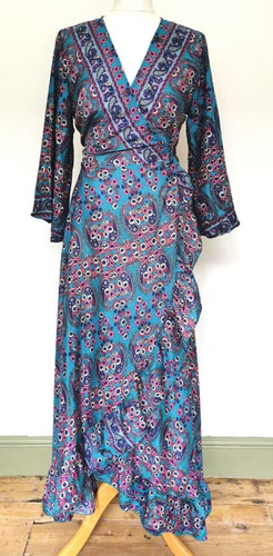 Maxi wrap dress s - maxi, 10