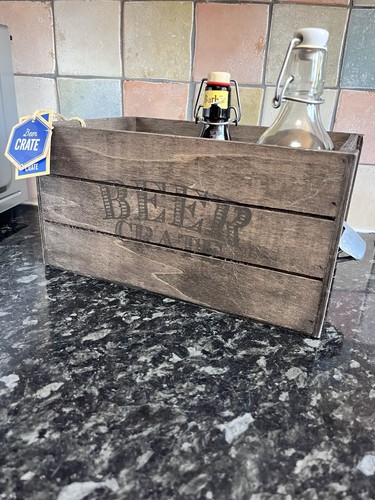 Wooden beer bottle - wooden,