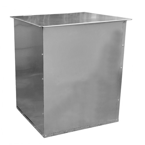Galvanised feed bin - bin, horse