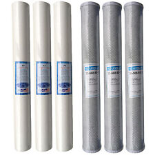 20" Reverse Osmosis Water Filters Sediment Carbon Pole Fed Window Cleaning x6