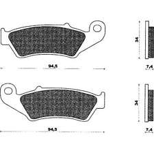 Pair Brake Pads Cre 125-250