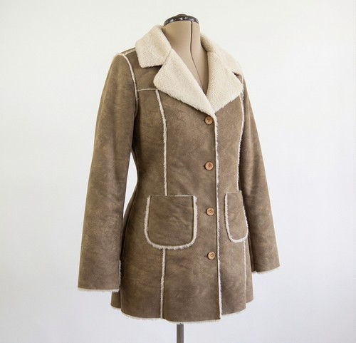 Vintage y2k suede afghan coat - y2k,